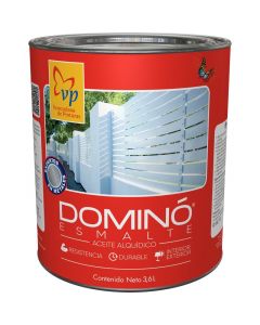 Pintura esmalte wengué satinado Dominó clase B ¼ de gal