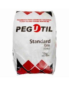 Pegamento para cerámicas y baldosas PegUtil standard gris 14 kg